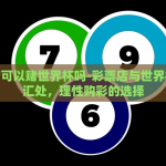 彩票店可以赌世界杯吗-彩票店与世界杯的交汇处，理性购彩的选择