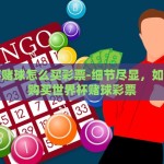 世界杯赌球怎么买彩票-细节尽显，如何精确购买世界杯赌球彩票