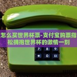 支付宝怎么买世界杯票-支付宝购票指南，轻松拥抱世界杯的激情一刻