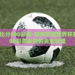 世界杯比分500彩票-如何把握世界杯赛事与500彩票彩民的资金管理