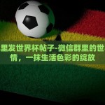 微信群里发世界杯帖子-微信群里的世界杯热情，一抹生活色彩的绽放