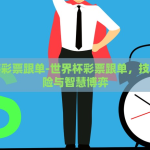 世界杯彩票跟单-世界杯彩票跟单，技巧、风险与智慧博弈