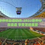 2022世界杯彩票软件-2022世界杯，选择正当渠道 享受足球盛宴