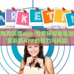 世界杯推荐彩票app-世界杯观赛新潮流，探索彩票APP的魅力与风险