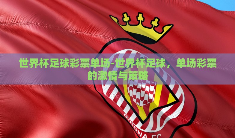 世界杯足球彩票单场-世界杯足球,单场彩票的激情与策略 世界杯足球彩票单场-世界杯足球,单场彩票的激情与策略
