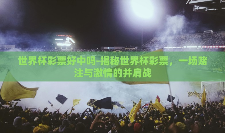 世界杯彩票好中吗-揭秘世界杯彩票,一场赌注与激情的并肩战 世界杯彩票好中吗-揭秘世界杯彩票,一场赌注与激情的并肩战