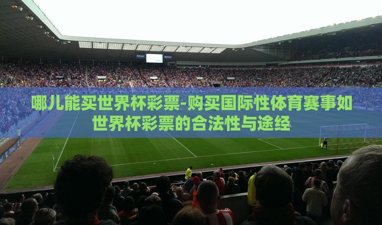 哪儿能买世界杯彩票-购买国际性体育赛事如世界杯彩票的合法性与途经