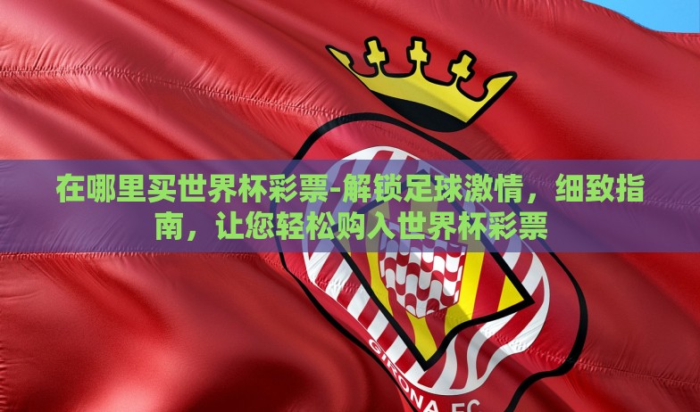在哪里买世界杯彩票-解锁足球激情,细致指南,让您轻松购入世界杯彩票 在哪里买世界杯彩票-解锁足球激情,细致指南,让您轻松购入世界杯彩票