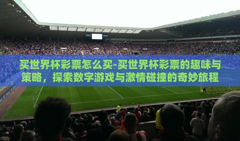 买世界杯彩票怎么买-买世界杯彩票的趣味与策略，探索数字游戏与激情碰撞的奇妙旅程