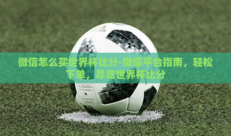 微信怎么买世界杯比分-微信平台指南，轻松下单，尽览世界杯比分