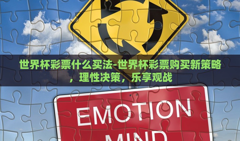 世界杯彩票什么买法-世界杯彩票购买新策略，理性决策，乐享观战