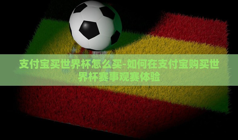 支付宝买世界杯怎么买-如何在支付宝购买世界杯赛事观赛体验 支付宝买世界杯怎么买-如何在支付宝购买世界杯赛事观赛体验