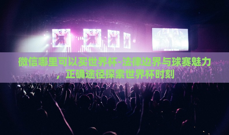 微信哪里可以买世界杯-法律边界与球赛魅力,正确途径探索世界杯时刻 微信哪里可以买世界杯-法律边界与球赛魅力,正确途径探索世界杯时刻