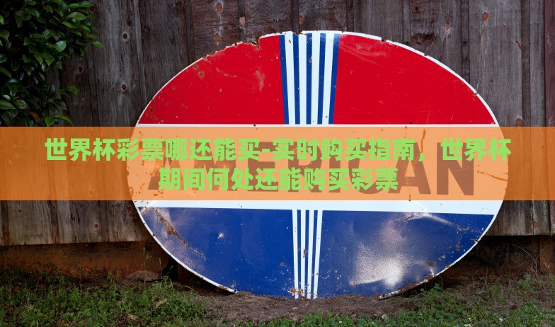 世界杯彩票哪还能买-实时购买指南，世界杯期间何处还能购买彩票