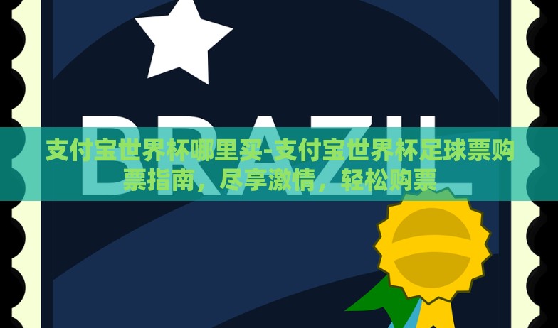 支付宝世界杯哪里买-支付宝世界杯足球票购票指南，尽享激情，轻松购票