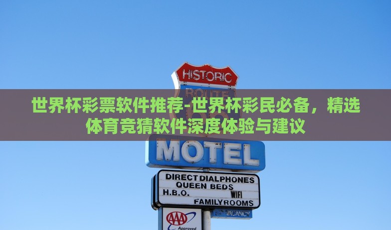 世界杯彩票软件推荐-世界杯彩民必备，精选体育竞猜软件深度体验与建议