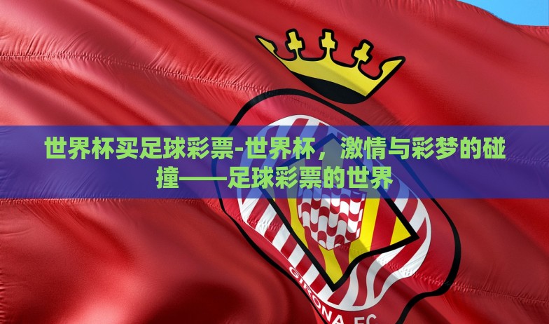 世界杯买足球彩票-世界杯，激情与彩梦的碰撞——足球彩票的世界